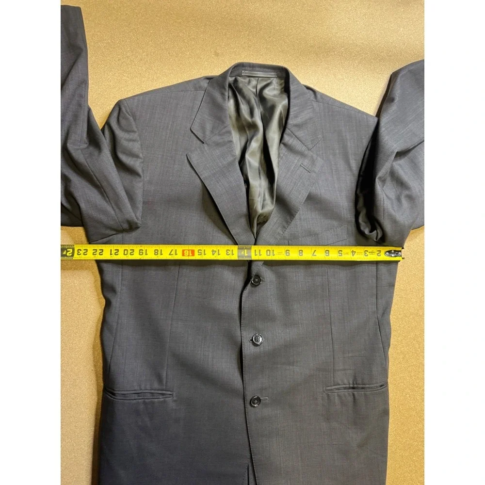 Al Duca DAosta Ermenegildo Zegna Super‎ 100s Wool Blazer Charcoal Grey  56R $300